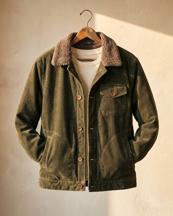Ludovico Corduroy Sherpa-Collar Jacket