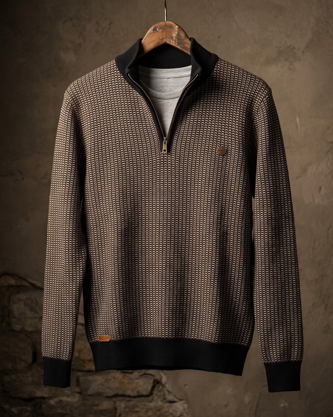 Lucio Cotton Quarter-Zip Sweater