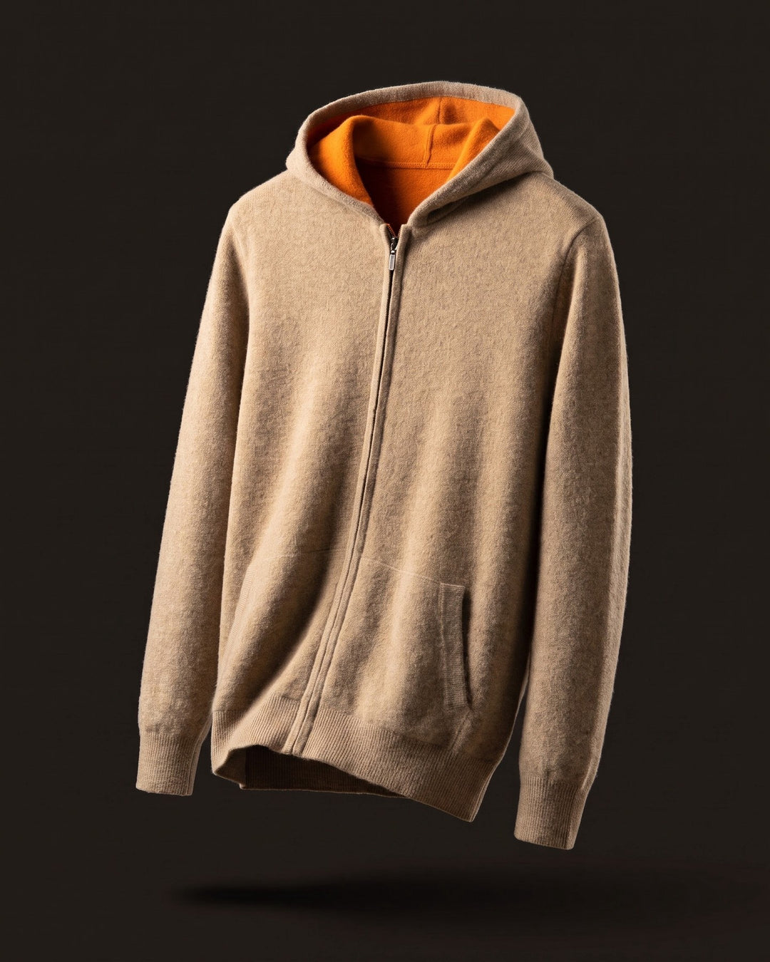 Vincenzo Reversible Cashmere Zip Hoodie