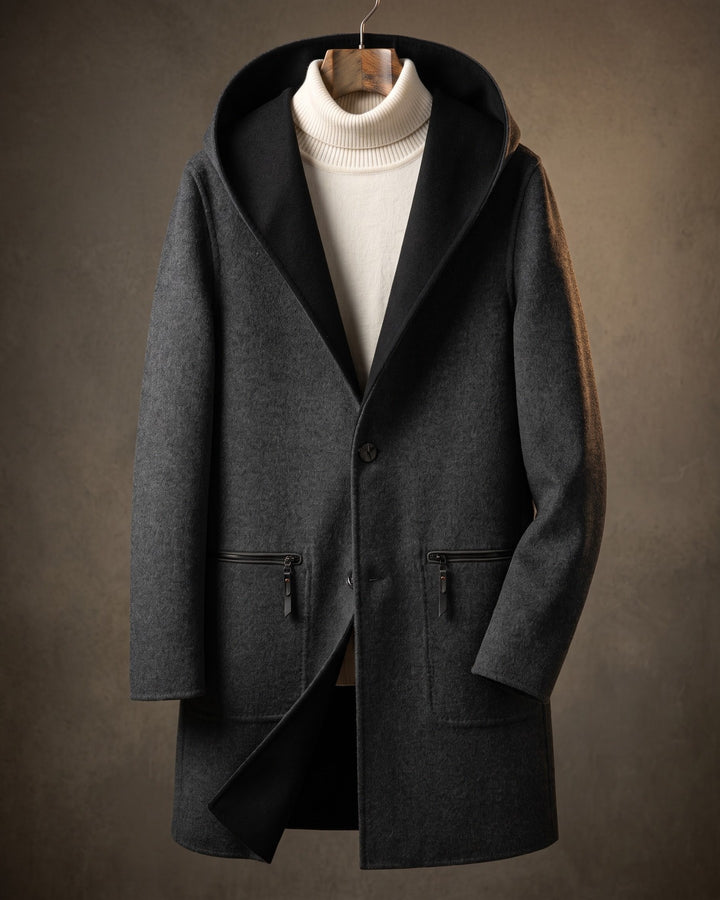 Edoardo Reversible Wool Hooded Coat