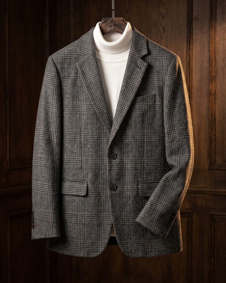 Giovanni Wool Glen Plaid Blazer