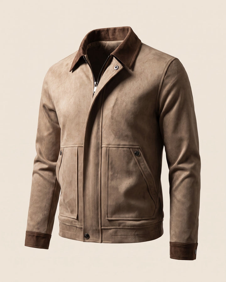 Rufino Suede-Finish Leather Jacket