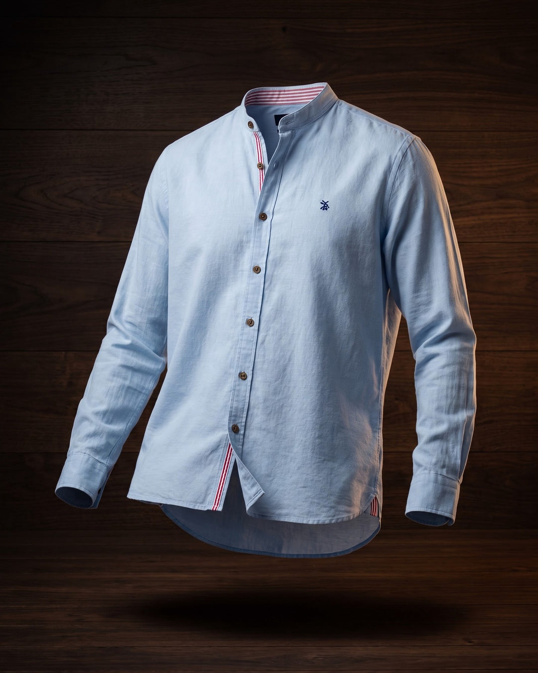 Ramiro Cotton Mandarin Collar Shirt