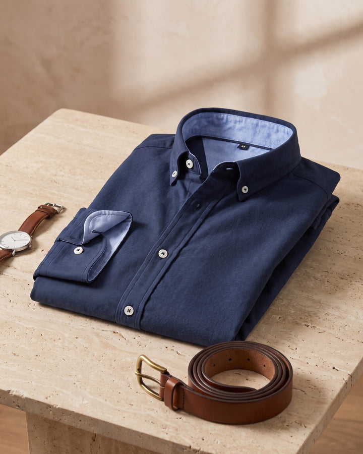 Domenico Cotton Button-Down Shirt