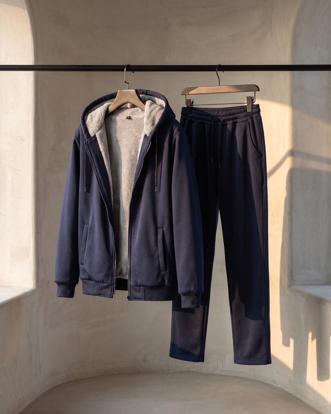 Alonso Sherpa-Lined Tracksuit Set