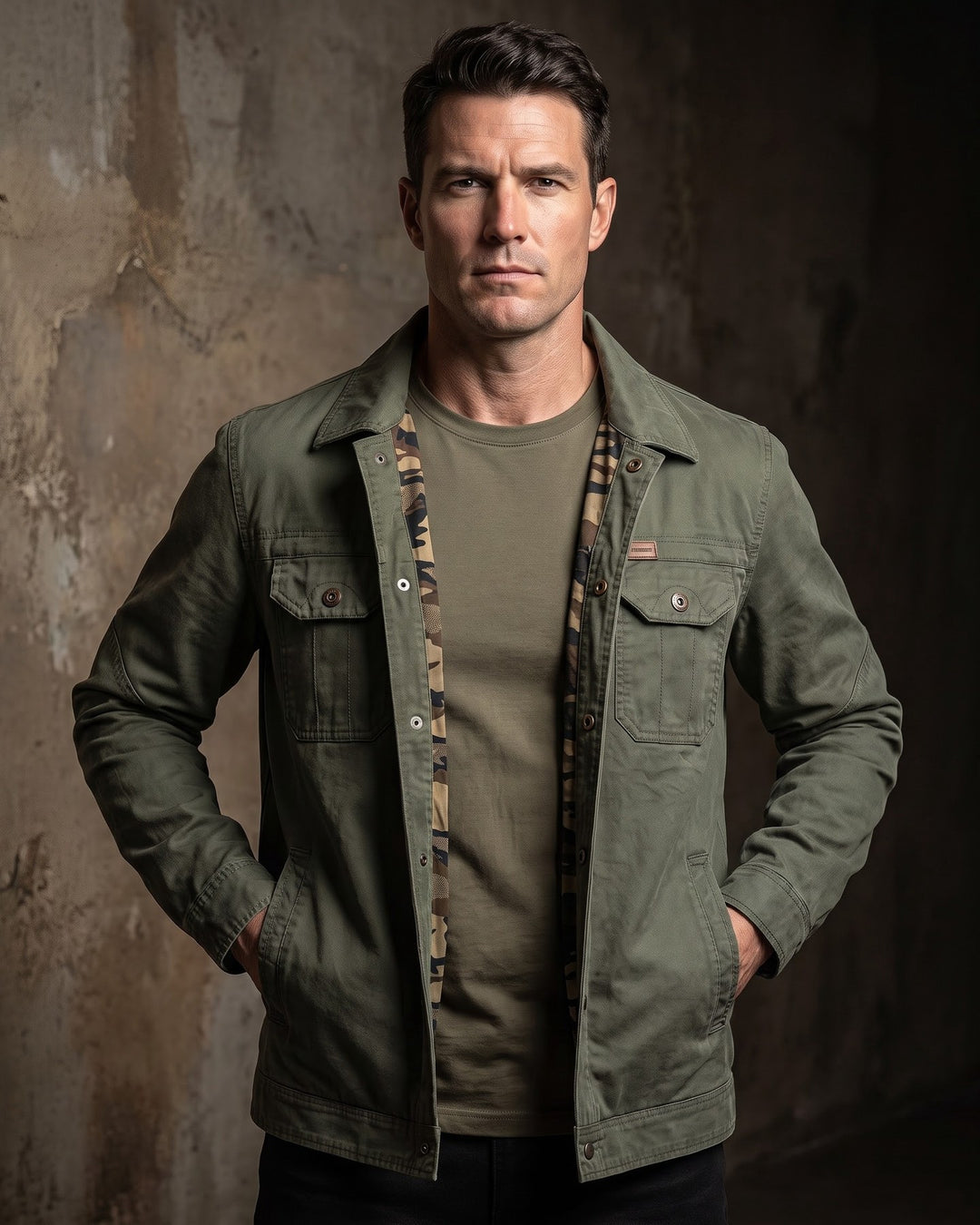Tiberio Cotton Trucker Jacket