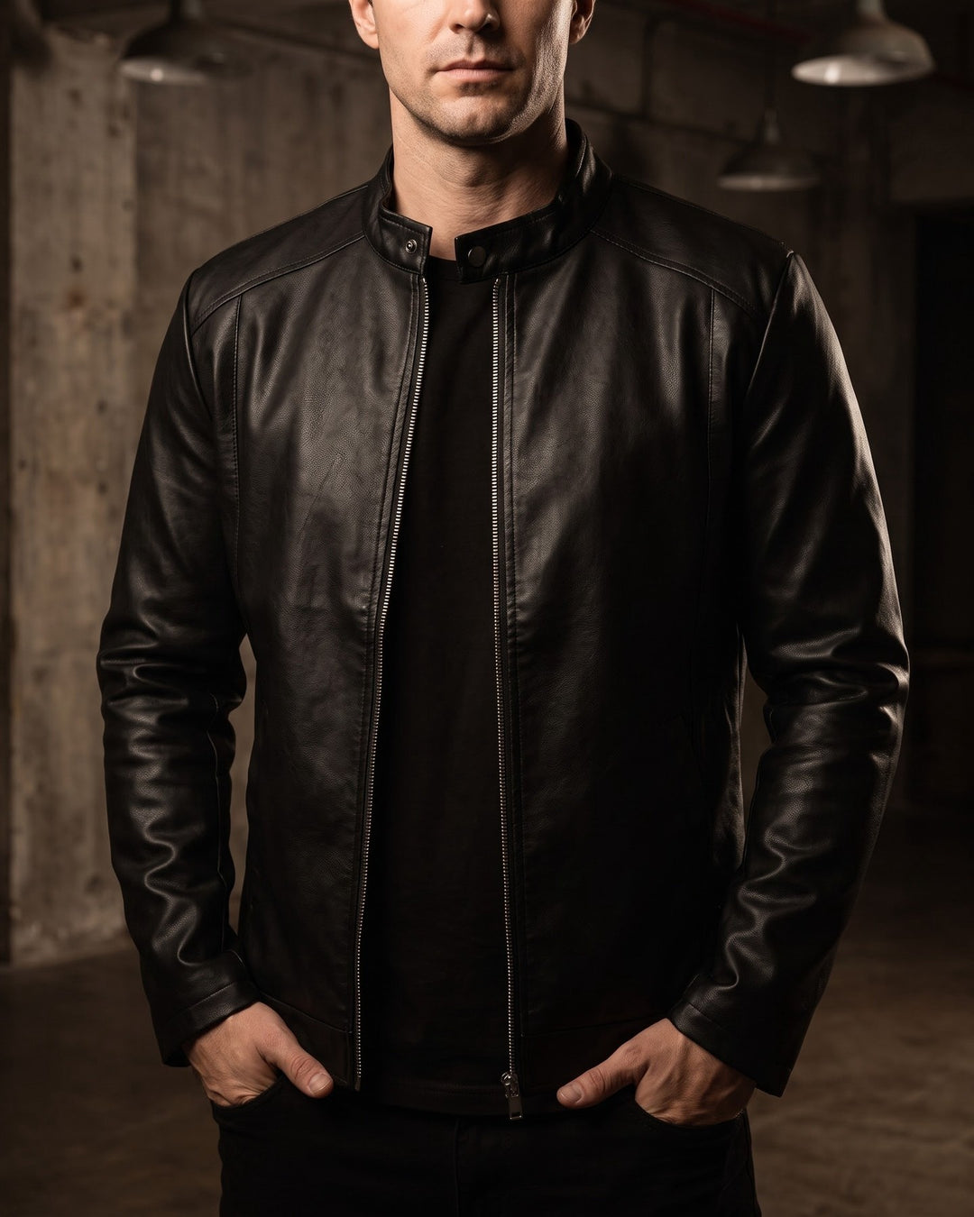 Roberto Faux Leather Jacket