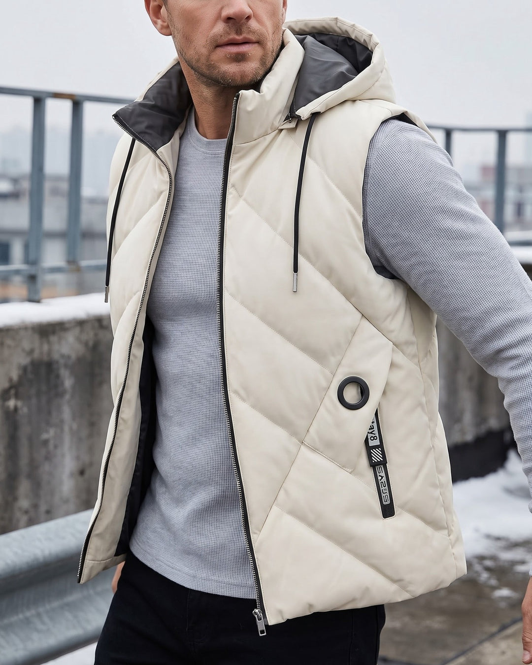 Marcello Hooded Quilted Vest