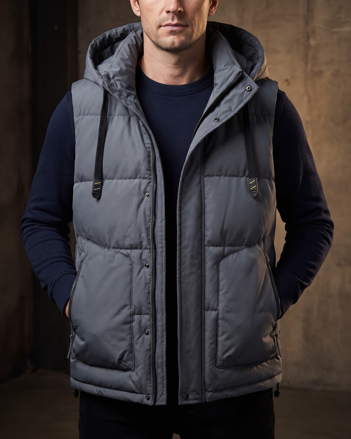 Luciano Hooded Puffer Vest
