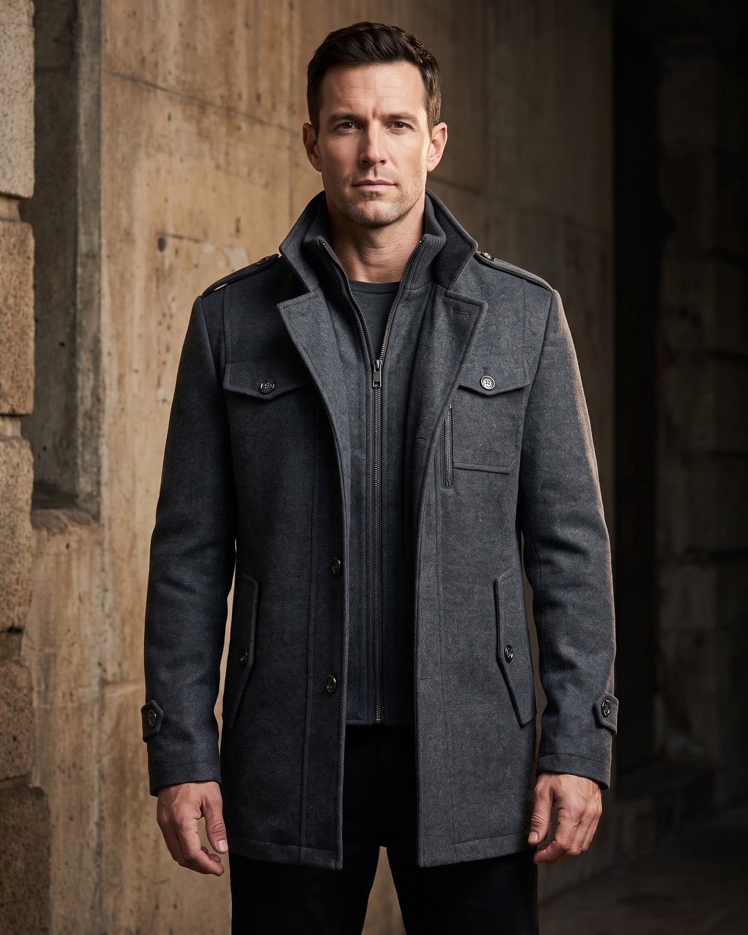 Eduardo Wool Field Coat