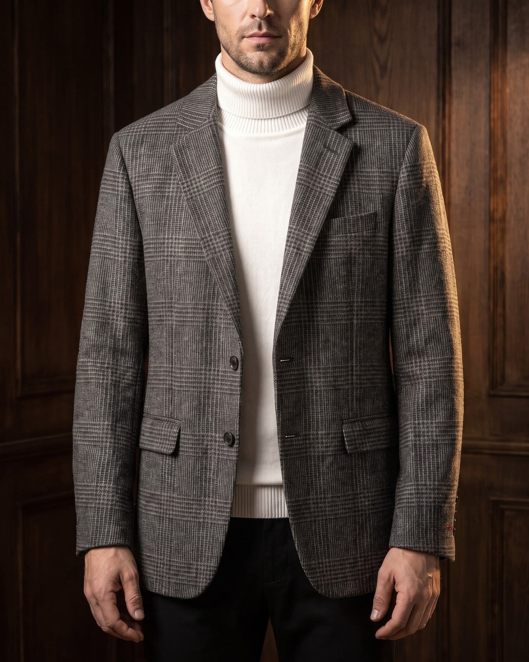 Giovanni Wool Glen Plaid Blazer