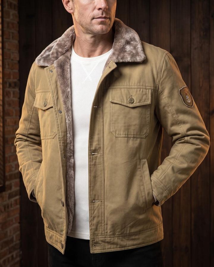 Raffaele Cotton Sherpa-Lined Jacket