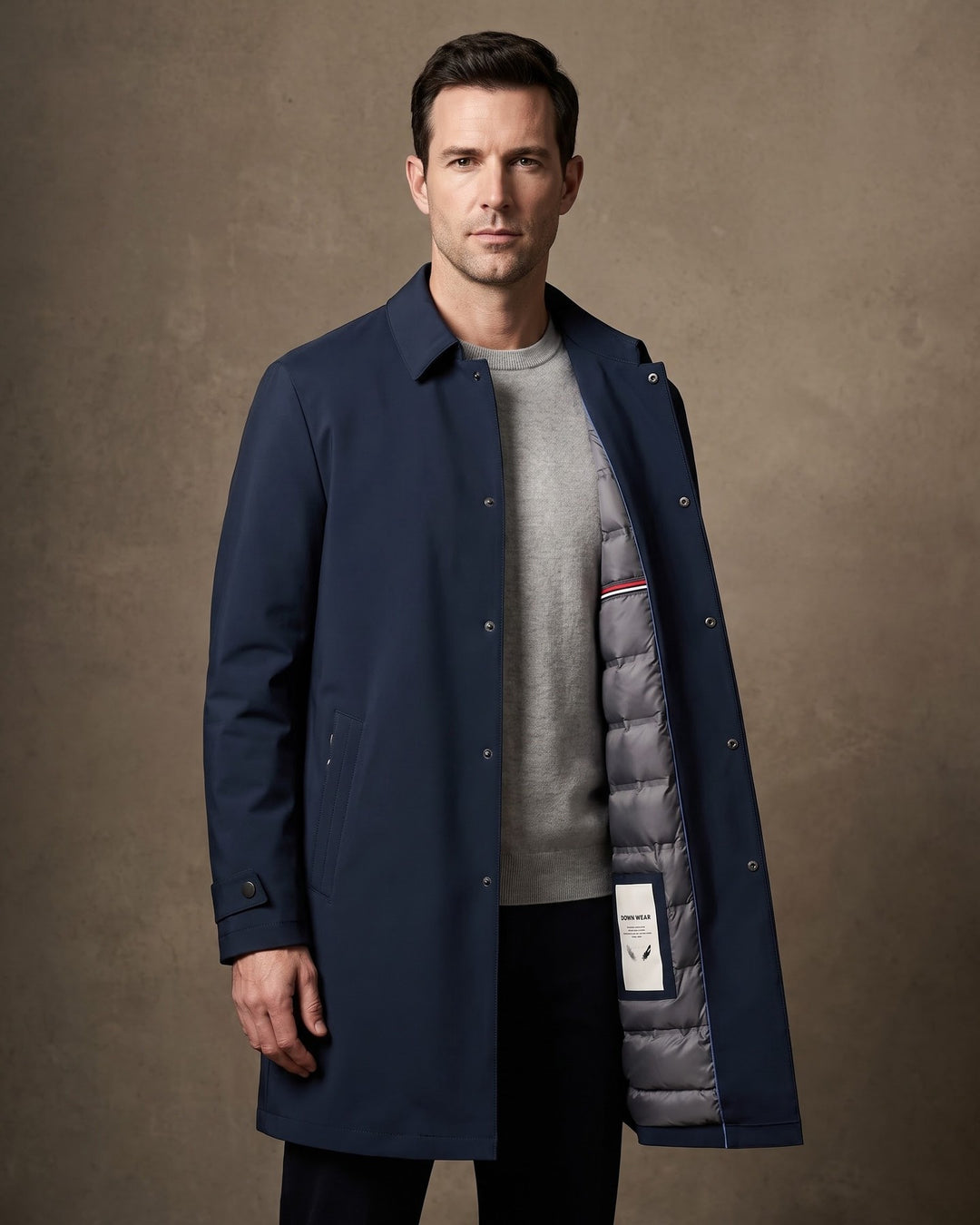 Enzo Down-Fill Mac Coat
