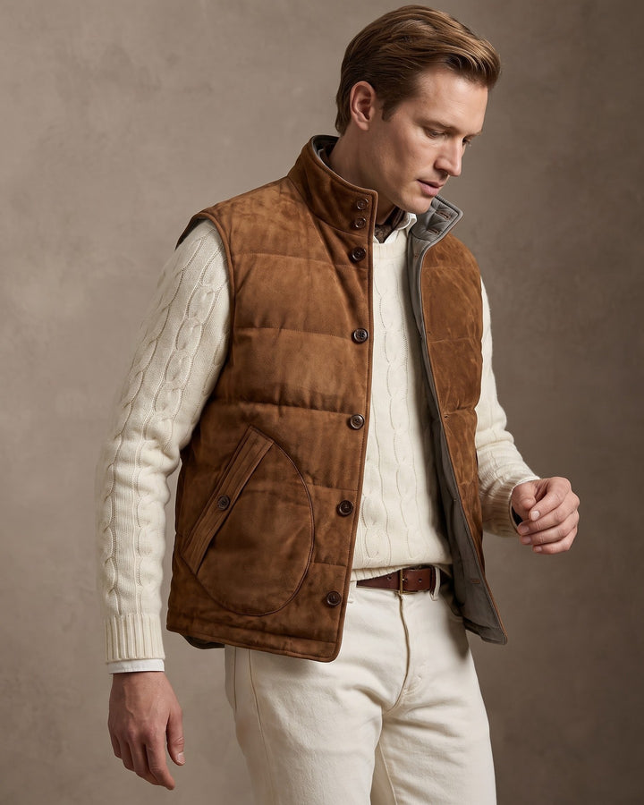 Manuel Quilted Reversible Vest