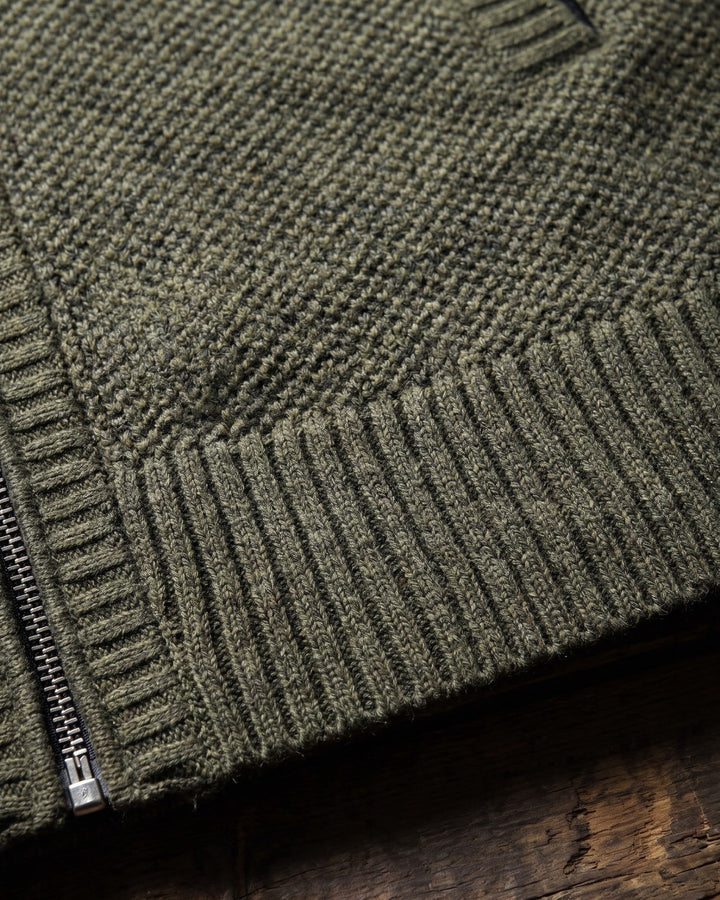 Giulio Cotton Blend Zip-Up Cardigan