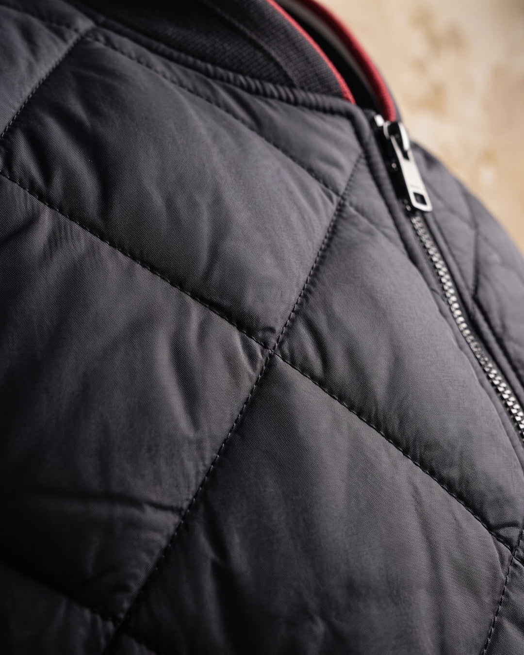Demetrio Quilted Bomber Jacket