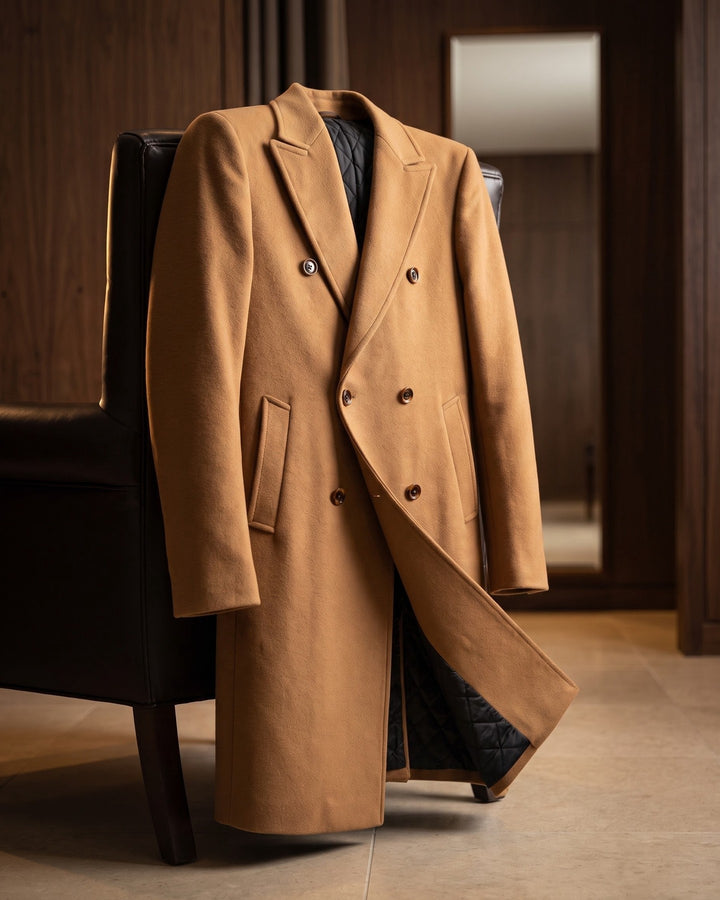 Alessandro Wool Double-Breasted Overcoat