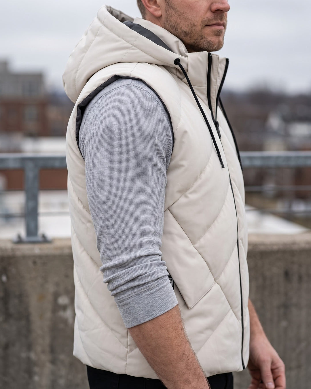 Marcello Hooded Quilted Vest