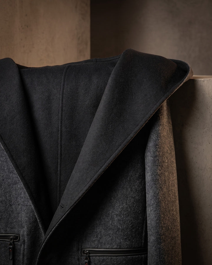 Edoardo Reversible Wool Hooded Coat