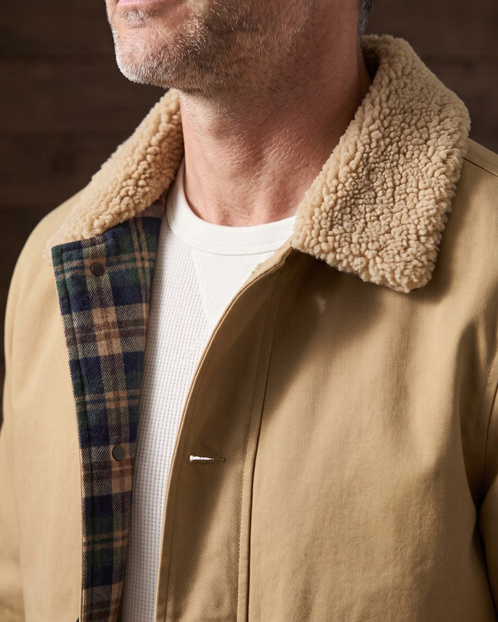 Renzo Cotton Sherpa-Collar Jacket