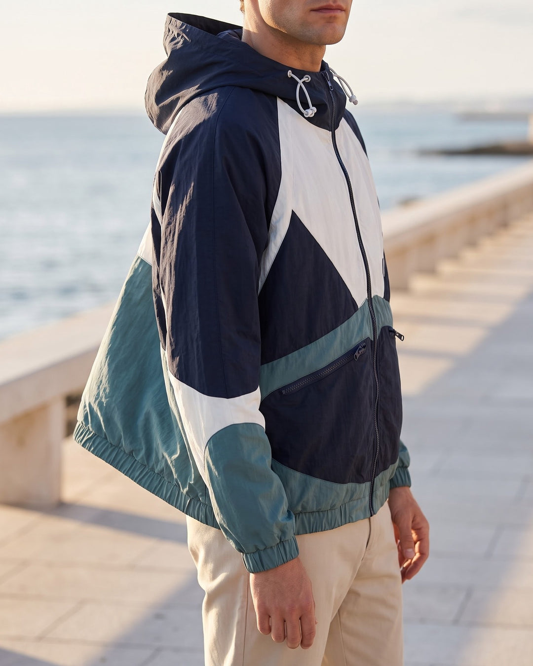 Rinaldo Hooded Windbreaker Jacket