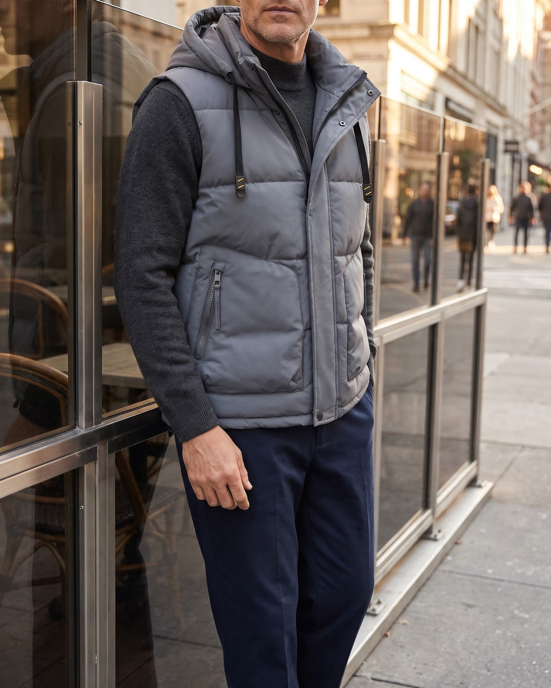 Luciano Hooded Puffer Vest