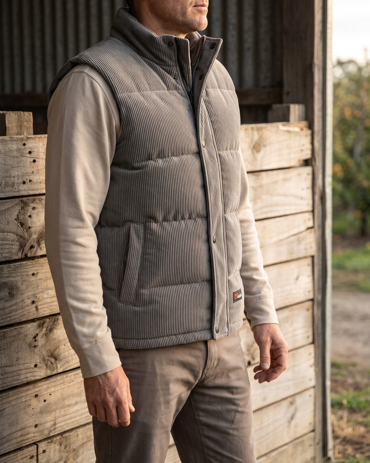 Franco Corduroy Puffer Vest