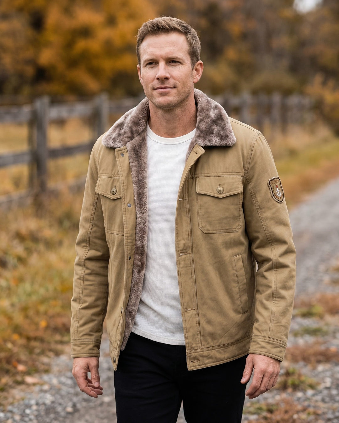 Raffaele Cotton Sherpa-Lined Jacket