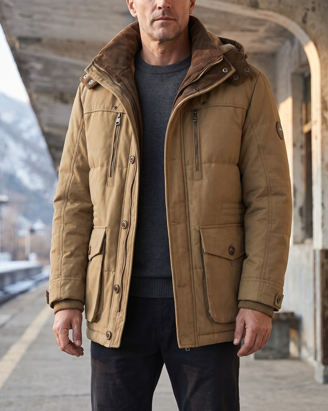 Fortunato Cotton Blend Winter Jacket