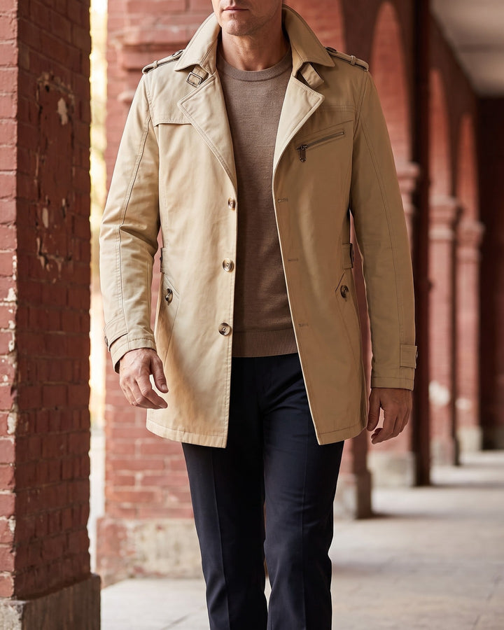 Cesare Cotton Trench Coat
