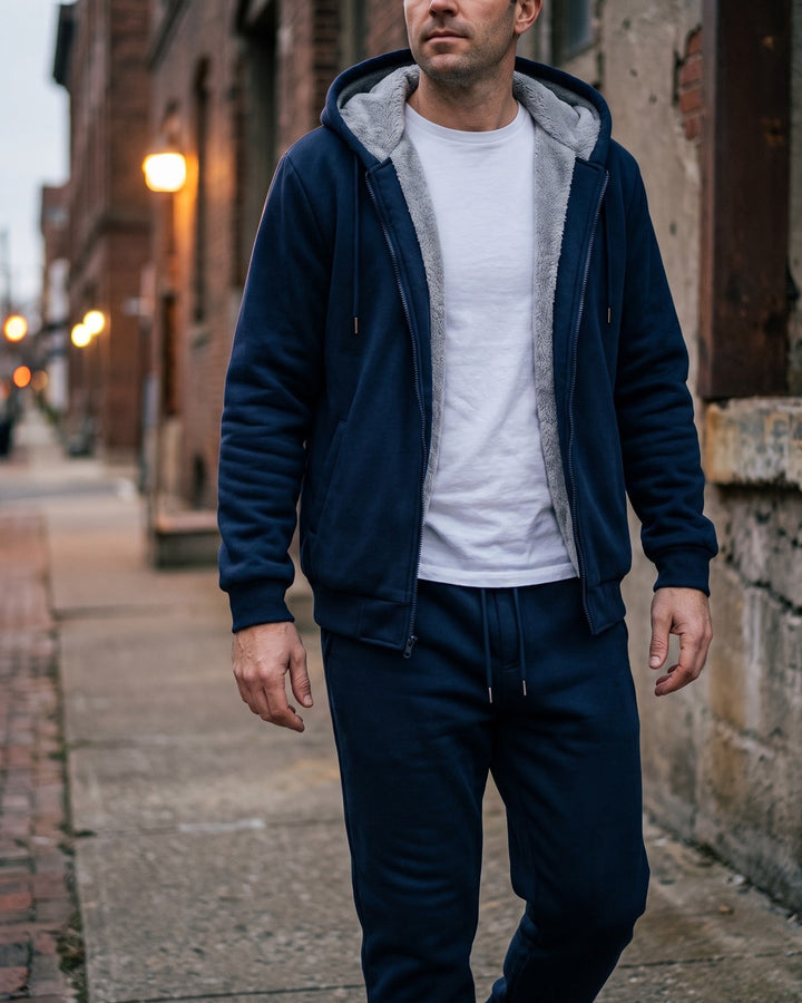 Alonso Sherpa-Lined Tracksuit Set