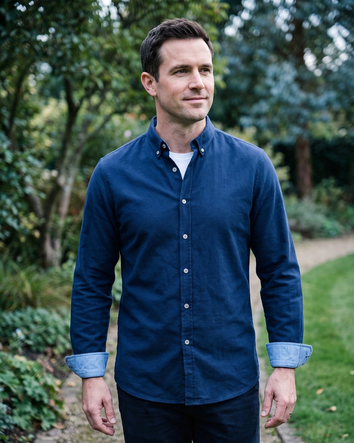 Domenico Cotton Button-Down Shirt