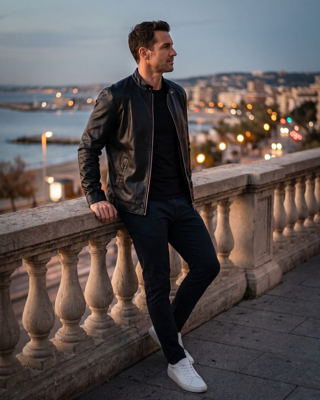 Roberto Faux Leather Jacket