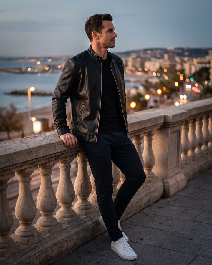 Roberto Faux Leather Jacket