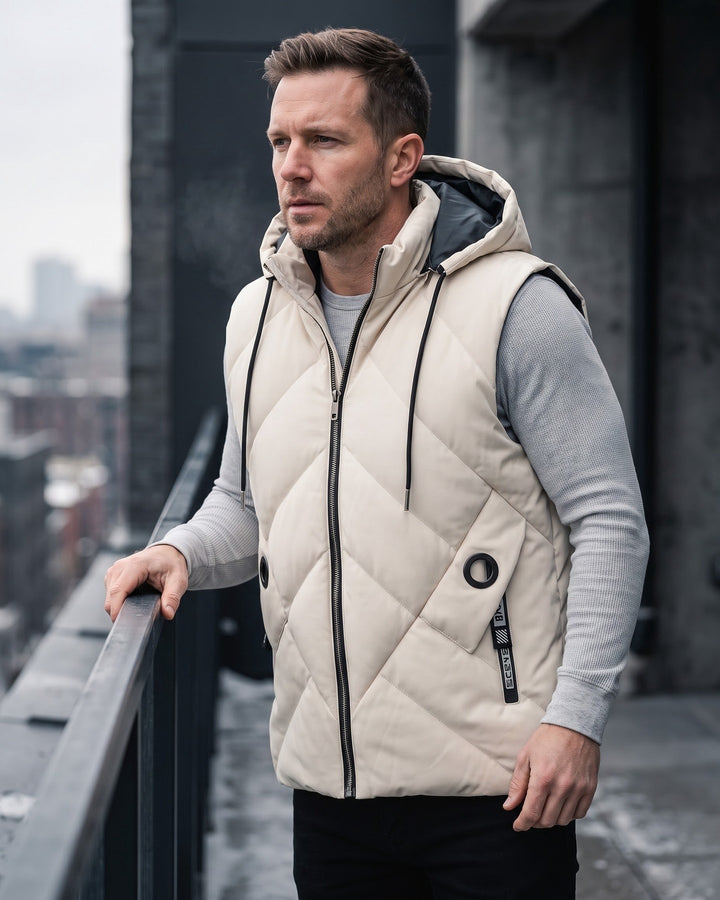 Marcello Hooded Quilted Vest