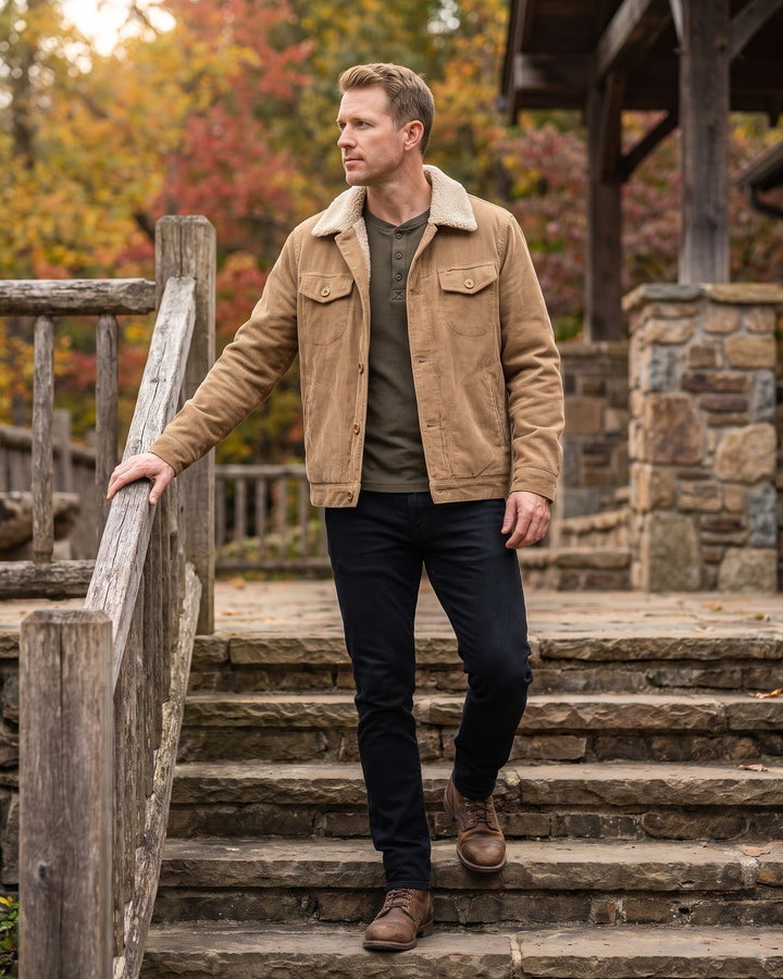 Julian Corduroy Sherpa-Lined Jacket