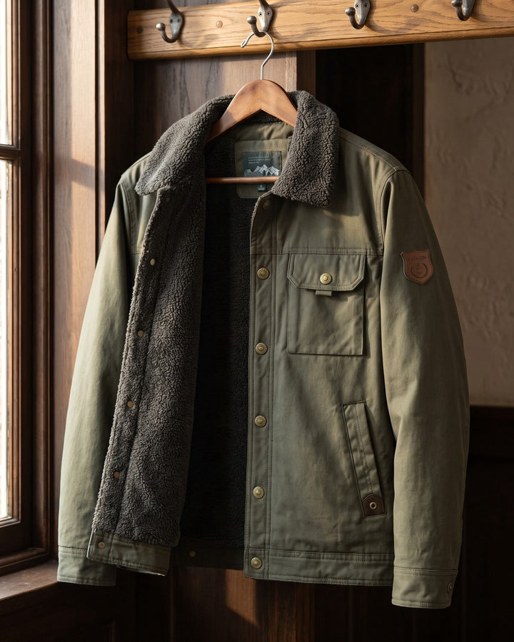 Ermanno Sherpa-Lined Canvas Jacket