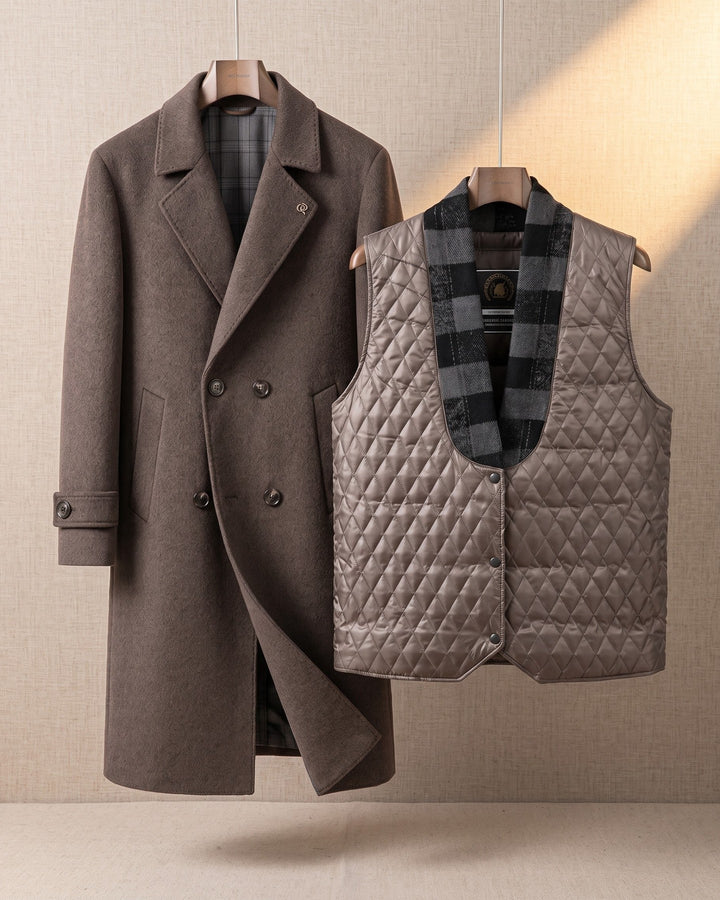Roman Cashmere Layered Coat