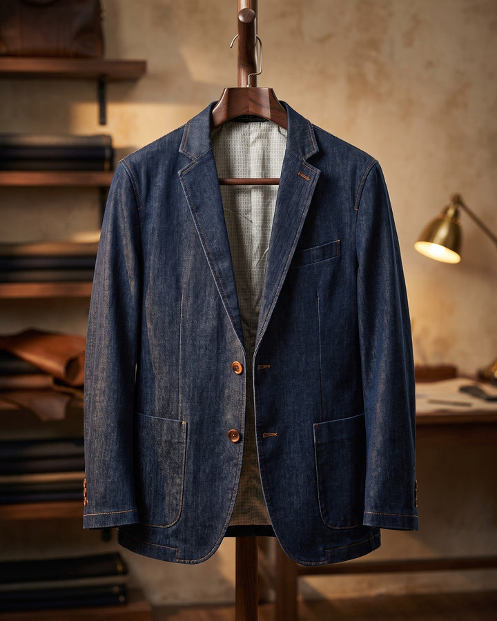 Lino Denim Blazer