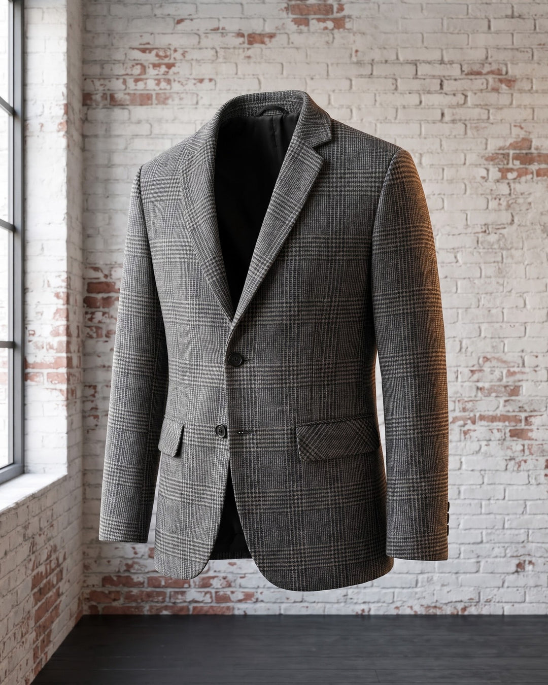 Giovanni Wool Glen Plaid Blazer