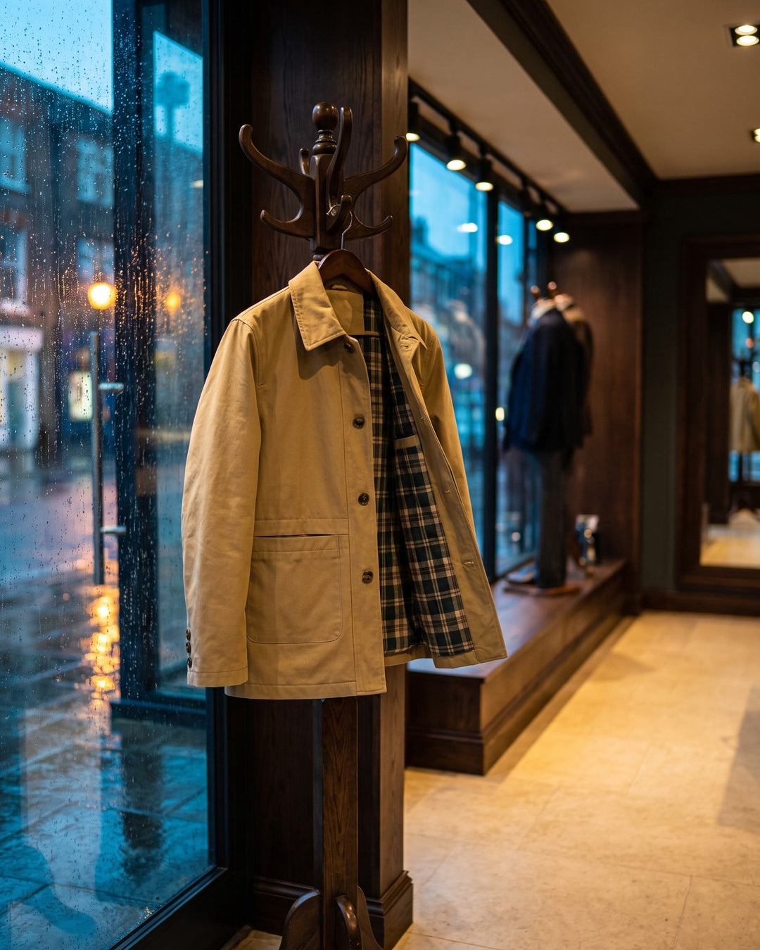 Renzo Cotton Sherpa-Collar Jacket
