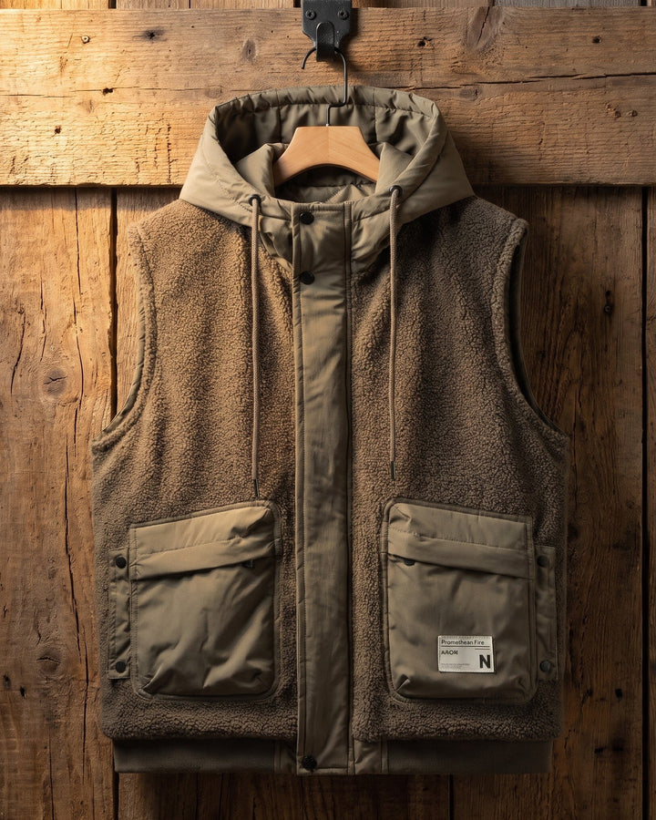 Teodoro Sherpa Hooded Vest
