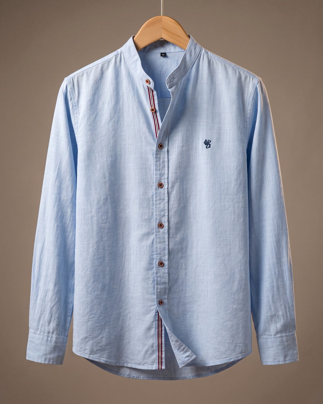 Ramiro Cotton Mandarin Collar Shirt