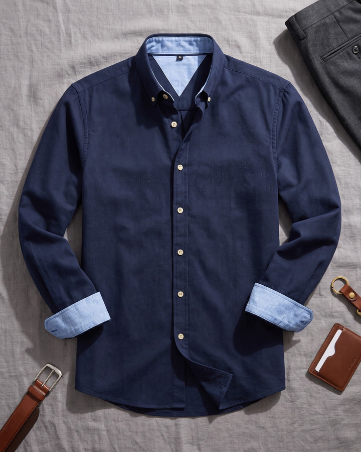 Domenico Cotton Button-Down Shirt
