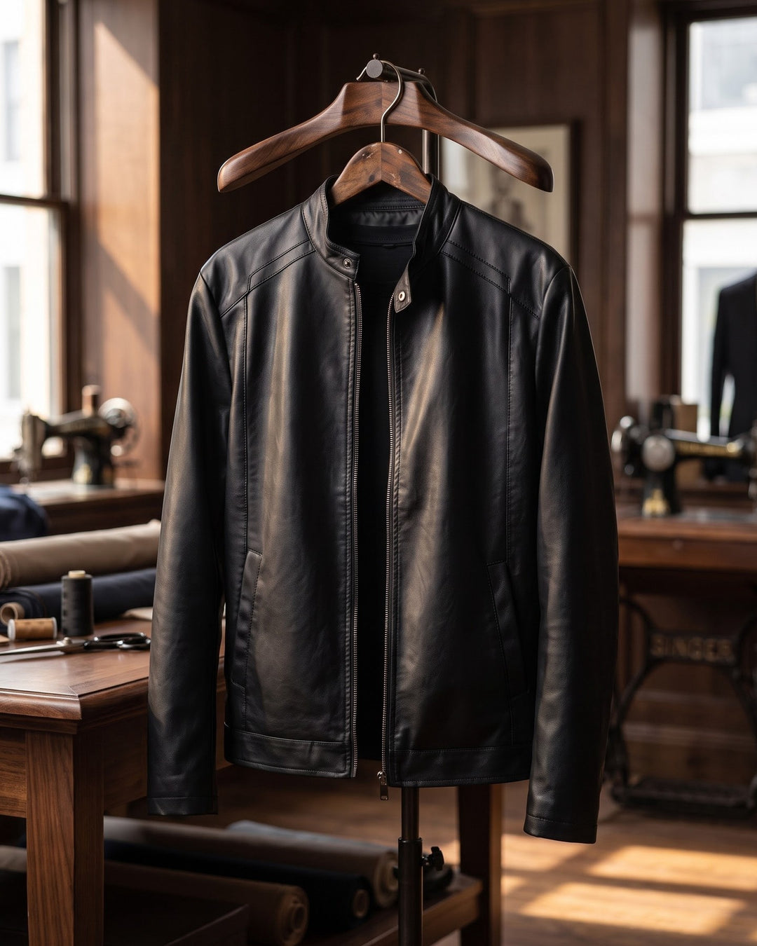 Roberto Faux Leather Jacket