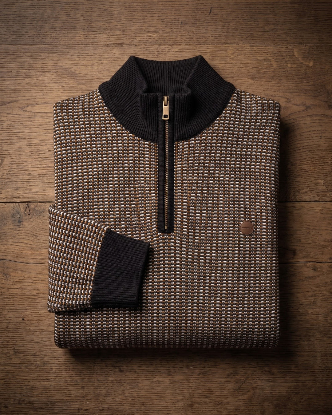 Lucio Cotton Quarter-Zip Sweater