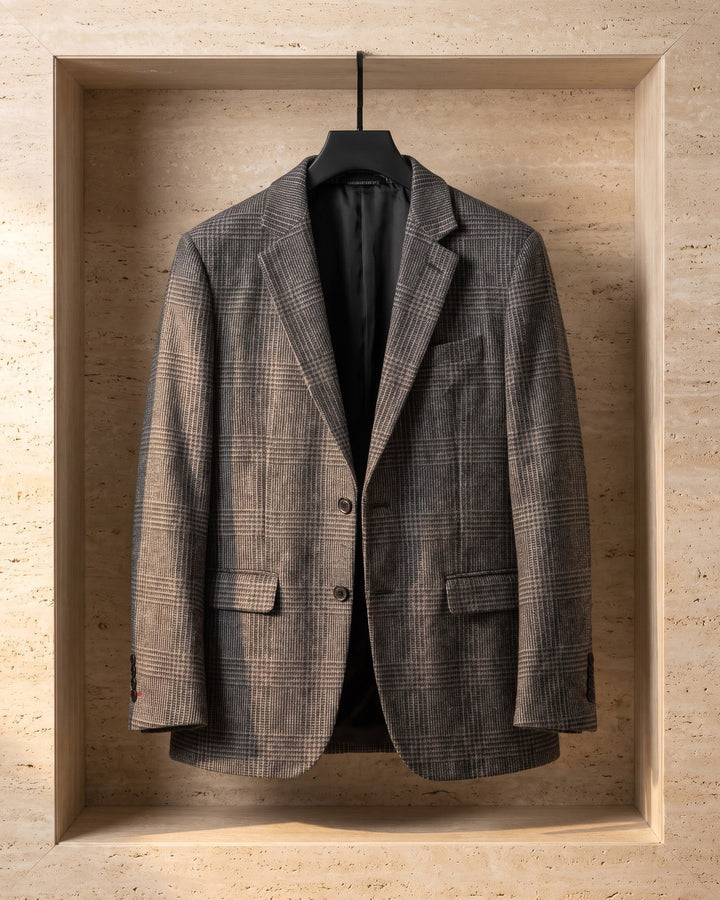 Giovanni Wool Glen Plaid Blazer