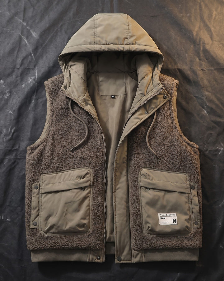 Teodoro Sherpa Hooded Vest