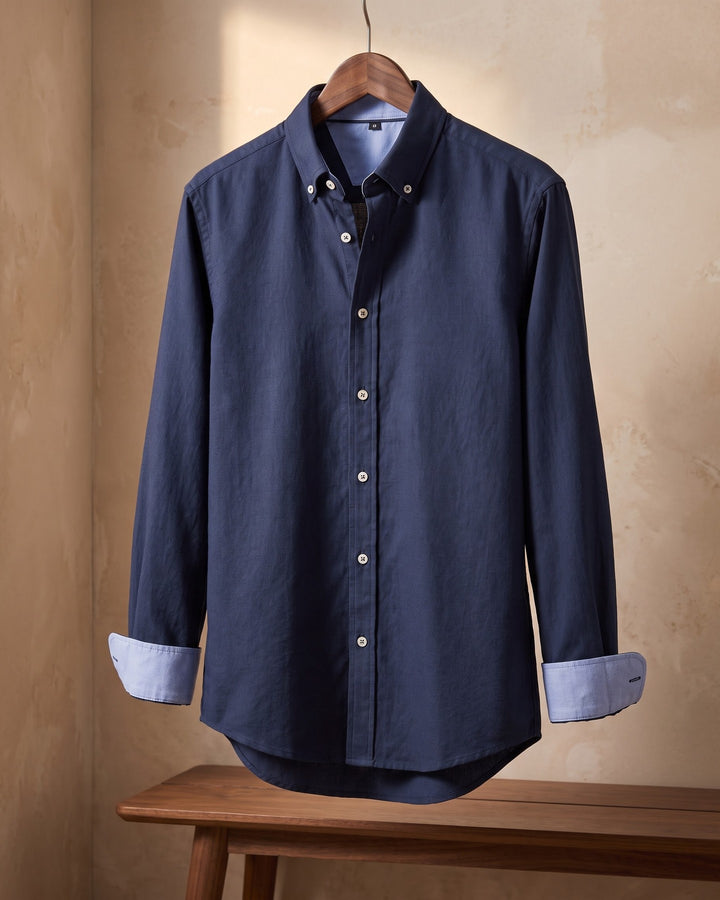 Domenico Cotton Button-Down Shirt