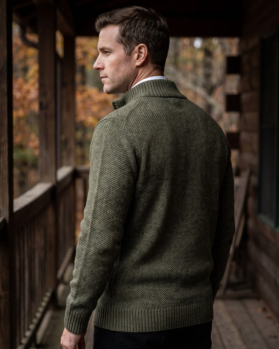 Giulio Cotton Blend Zip-Up Cardigan